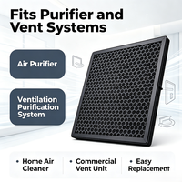 Filter Udara Karbon Aktif Sarang Lebah Filter Karbon Aktif Batok Kelapa Panel Filter Karbon Aktif Menghilangkan Bau Asap VOC