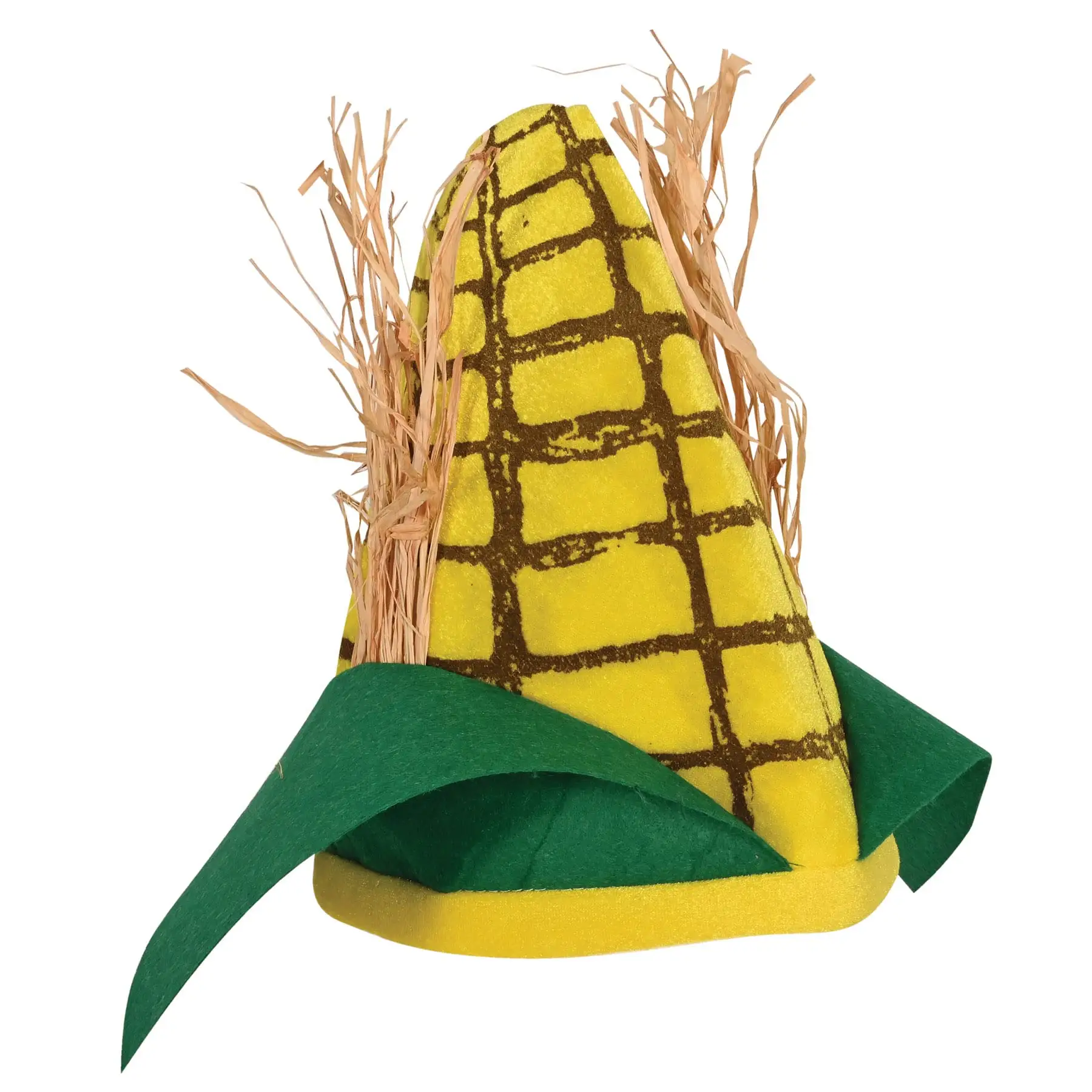 Venta al por mayor felpa maíz Cob sombrero carnaval comida temática fiesta sombreros Halloween fiesta cabeza vestir novedad comida maíz en forma de sombreros