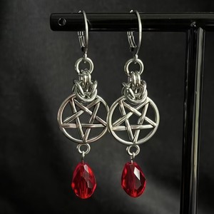 Boucles d'oreilles créoles gothiques punk en acier inoxydable avec pointes coniques pour femme, bijoux tendance - Product Image 2