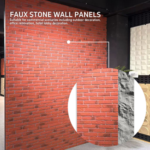 Panel <span class=keywords><strong>de</strong></span> Pared <span class=keywords><strong>de</strong></span> Imitación Piedra PU, Textura <span class=keywords><strong>de</strong></span> Arenisca, Pizarra, Travertino, <span class=keywords><strong>Granito</strong></span>, Adoquín, Caliza, Ladrillo, Mármol, <span class=keywords><strong>Roca</strong></span>, Hormigón para Pared - Product Image 1