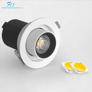 Round Square 7w 10w 15w 20w 25w 35w Indoor Ceiling Spotlight Adjustable Pull Out Dimmable Exhibition Led Wall Washer Downlight