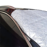Housse de pare-brise de voiture extérieure, protection UV 90%, rejet IR 60%, imperméable, anti-pluie, pare-soleil avant pour berline, anti-poussière 4