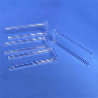 Tube d'échantillonnage clair en verre fondu de tube à essai de quartz de forme de U transparente pour l'analyse chimique de pari