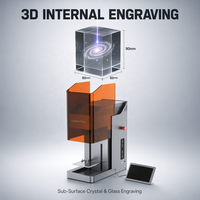 Machine de gravure laser UV de bureau Genesis-U 5W 355nm pour la personnalisation de bijoux et de métaux en verre cristal 3D
