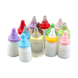 Graziosi Cabochon in Resina a Forma di Biberon in Miniatura, <span class=keywords><strong>Accessori</strong></span> per Case delle Bambole - Product Image 1