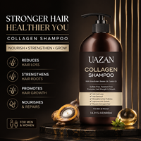Shampoo au collagène en marque privée, naturel et biologique, avec beurre de karité, huile de batana, huile de ricin, produits de soin des cheveux pour la croissance et la réparation des cheveux pour femmes