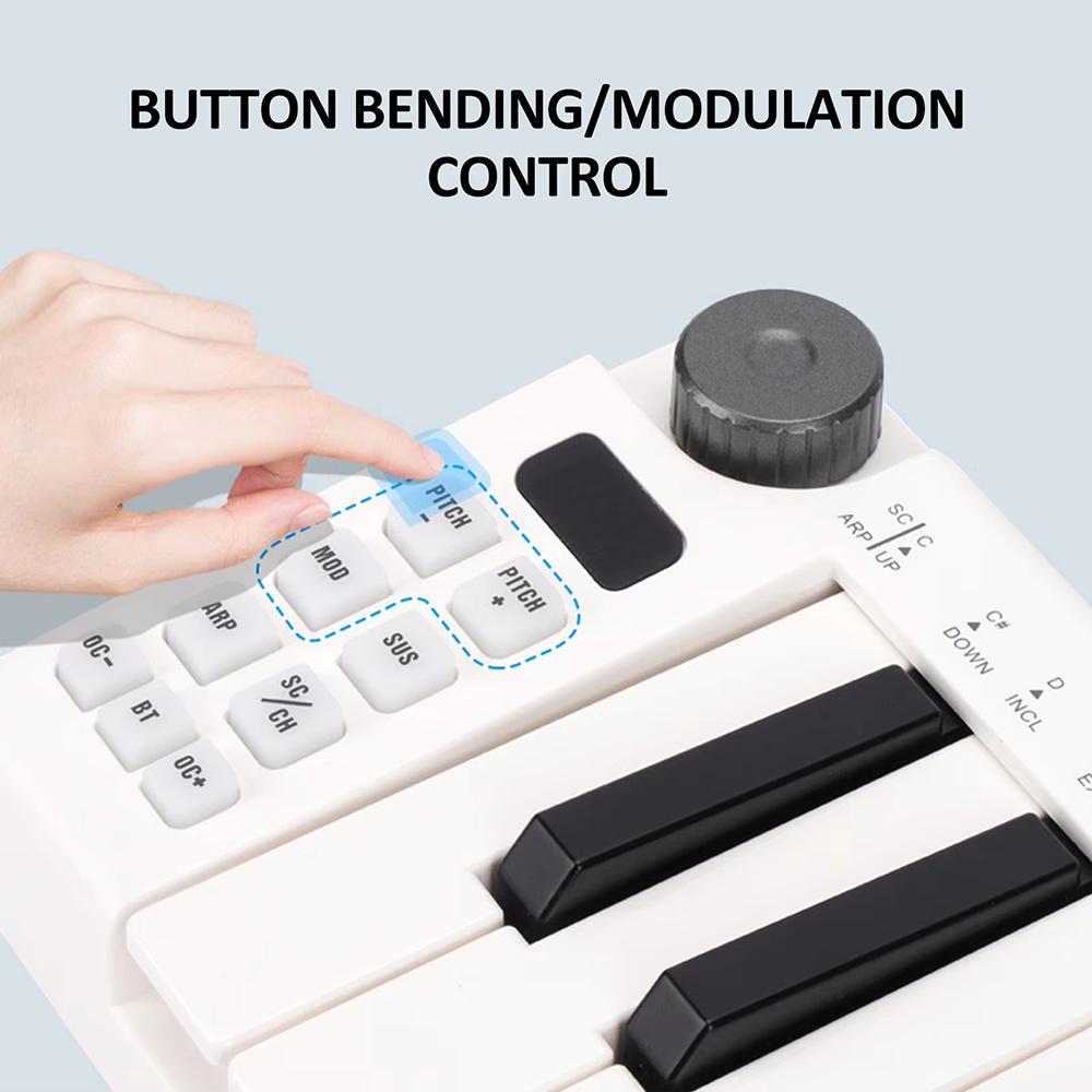 M-Vave Mini 25 Velocity Sensitive Keys Support Wireless USB