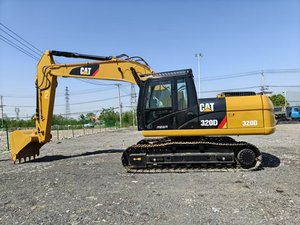 Excavadora de cadenas CAT 320D usada, equipo de construcción hidráulico, color amarillo y negro - Product Image 5