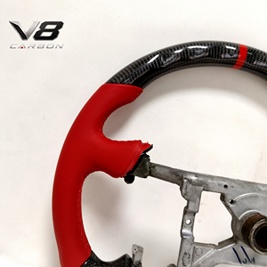 Volant en fibre de carbone véritable V8carbon pour Série 7 <span class=keywords><strong>E32</strong></span> 728 730 735, accessoires de voiture, pièces automobiles, style racing modifié, personnalisé - Product Image 2