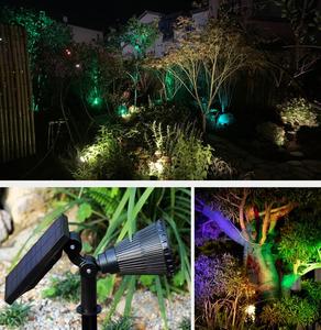 Projecteur solaire LED multifonctionnel tout-en-un pour jardin, étanche IP65, pour <span class=keywords><strong>cour</strong></span> et aménagement paysager, fabriqué en Chine - Product Image 2