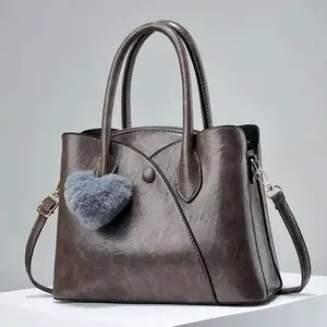 Fashion tote hand bags pu leather women's handbags ladies handbags