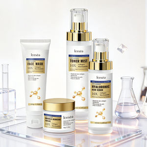 Ensemble de soins de la peau au collagène LCESEA, ensemble de soins du visage au collagène et à l'acide hyaluronique |   Kit de crème tonique anti-âge en gros - Product Image 3