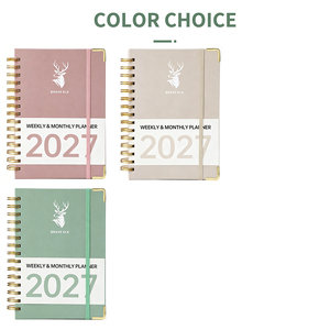 Agenda 2027 con Spirale, Pianificatore Settimanale e Mensile, Gennaio 2027 - Dicembre 2027, Taccuino Personalizzato con Indici - Product Image 4