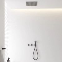 Ensemble de douche minimaliste encastré mural, design dissimulé ultra-simple, style stéthoscope