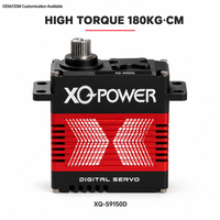Servomoteur Brushless 150 kg XQ-S9150D à Couple Élevé, Bus Série, Étanche, Moteur Numérique, Boîtier CNC en Aluminium, 16,8 V, pour Bras Robotique Métallique