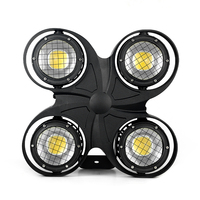 LEAHUA Projecteur LED étanche IP65 4x100W blanc chaud CRI>80 pour scène extérieure, éclairage d'audience pour mariages, théâtres et événements
