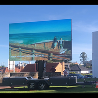 Écran LED mobile extérieur sur remorque, publicité, écran LED géant pliable, panneau d'affichage sur remorque
