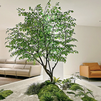 Grand arbre de pin artificiel réaliste, arbres artificiels d'extérieur, plantes artificielles en plastique, longue durée de vie, pour le jardin