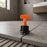 Système de nivellement de carreaux réutilisable en gros, niveleur en plastique haute résistance avec aiguille en acier au manganèse pour les entrepreneurs professionnels