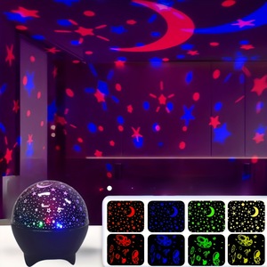 Lampada <span class=keywords><strong>di</strong></span> Proiezione Cielo Stellato con Effetto Aurora Boreale, Onde d'Acqua e <span class=keywords><strong>Stelle</strong></span> Rotanti, Piccola Sfera Magica Alimentata USB - Product Image 1