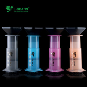 Cafetera Francesa L-Beans, Cafetera Espresso Portátil de Presión Manual con Filtro para Viajes y Uso al Aire Libre - Product Image 2