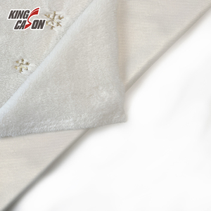 KINGCASON-tela de lana de conejo de piel sintética bordada, <span class=keywords><strong>tejido</strong></span> en escamas blancas, estilo fresco, metálico, para prendas de vestir/estudiantes - Product Image 4