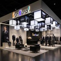 Système de stand d'exposition à double étage pour vêtements pour hommes |   Support modulaire à 2 niveaux |   Solution d'image de marque haut de gamme