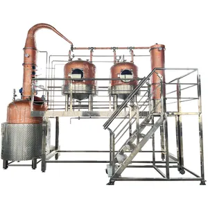 Factory Price 100L 200L 500L Multi-Function Copper Alcohol Distillation Equipment Distiller Machine