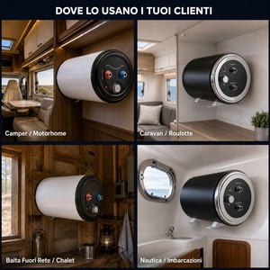 Tanque de Acero Inoxidable de 10L con Certificación CE, OEM, Listo para Envío, 12v, para Caravana/RV, Almacenamiento, Calentador de Agua Eléctrico para Caravana - Product Image 2