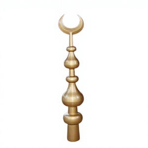 Meenar de mezquita chapado en oro de latón con diseño maravilloso, Meenar de mezquita con forma y tamaño personalizados en venta - Product Image 1