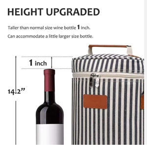 Sac isotherme pour 2 bouteilles de vin, sac isotherme pour vin - Product Image 4