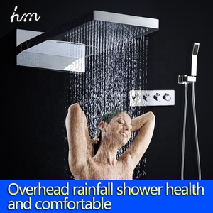Moderne 3 fonction <span class=keywords><strong>cascade</strong></span> et ensemble de douche de pluie de douche avec douche à haut débit inverseur - Product Image 2