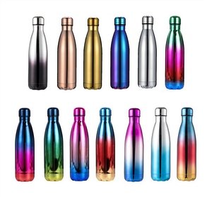 17オンス500ml二重壁スポーツフラスコサーマルドリンクウェアステンレス鋼304コーラ型ウォーターボトル - Product Image 6