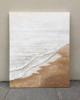 Paysage marin fait à la main Texture épaisse peinture à l'huile moderne abstraite fond de salon peinture décorative décor à la maison Art