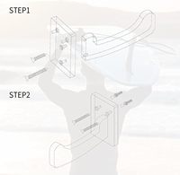 Supports muraux en bois pour planches de surf, supports muraux en bois pour le rangement et la présentation des planches de surf, des skimboards et des skateboards