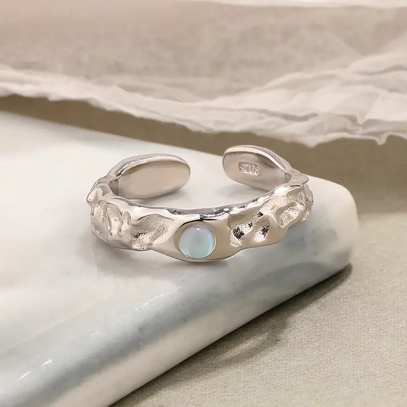 Rings Ring Rings VIANRLA 925 Sterling Silver Handmade Moonstone Rings Gemstone Ring