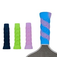 Housse de poignée de raquette de pickleball modèle Xinwang, autre marque, silicone absorbant les chocs, motif nid d'abeille, 40x130mm