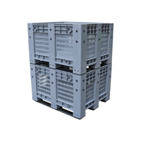Palette en plastique robuste pour la logistique, le déplacement, le stockage, la conteneurisation, la superposition, la vente en vrac, l'agriculture, les légumes, les fruits, la boîte à palettes