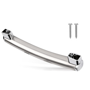 Microwave Oven <b>Door</b> <b>Handle</b> WB15X21101 Stainless Steel Durable <b>Replacement</b> Part For Microwave Oven Accessories - Product Image 2