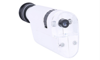 NO.BU-350M Led Portable Microscope with Phone Clip , Mini 300x-350x High Power Zoom Microscope