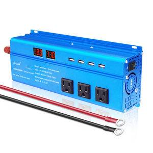 <span class=keywords><strong>Lvyuan</strong></span> <span class=keywords><strong>1000W</strong></span> Onduleur à onde sinusoïdale pure 12V DC à 220V AC 2000W pour voiture et système solaire avec écran LCD - Product Image 1