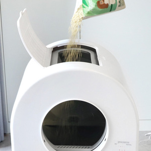 Nouveautés : Bac à litière pour <span class=keywords><strong>chat</strong></span> automatique à haute absorption, en plastique, auto-nettoyant, électrique - Product Image 4