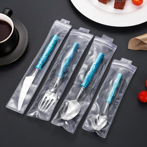 304 Stainless Steel Cutlery <b>Set</b> Knives Forks Spoons European American Style Hotel Durable Dinnerware <b>Set</b> - Product Image 2