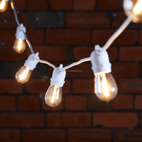 Guirlande lumineuse connectable étanche IP65, douille fixe E27/E26, intérieur/extérieur, LED, dimmable, CRI élevé 90, 50 000 h de durée de vie