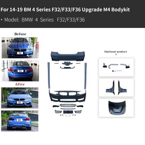 Kit Carrozzeria Modificato per <span class=keywords><strong>BMW</strong></span> Serie 4 F32 F33 F36 G22 G23 G26, Aggiornamento M4 Senza Danni, Paraurti Incluso - Product Image 1