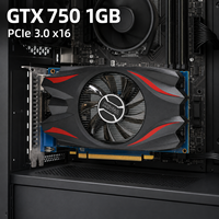 New GTX750 1GB GDDR5 128Bit PCI Express 3.0 X16 Fan Cooling Gaming Graphics Card for DVI VGA for Desktop Computer