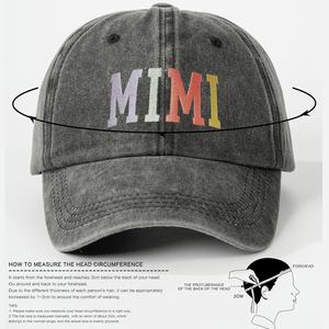 Gorra de béisbol bordada a la moda <span class=keywords><strong>MIMI</strong></span>, parasol de tela lavada de nuevo estilo para hombres y mujeres, sombrero de ocio al aire libre - Product Image 2