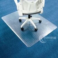 Tapis de chaise de bureau en PVC transparent sur mesure pour sols moquettés, tapis de protection de moquette résistant