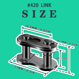 <span class=keywords><strong>420</strong></span> cadena de eslabones Master Link acero al carbono resistente para 50cc 70cc 90cc 110cc 125cc Dirt Bike Quad Buggy Mini Bike Pit Atv Scooter - Product Image 5