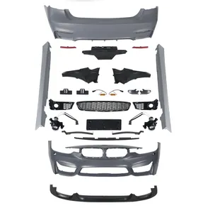 Autopartes faldas laterales parachoques delantero labio parachoques trasero PP plástico F30 actualización M3 Bodykit para BMW F30 Kits de carrocería